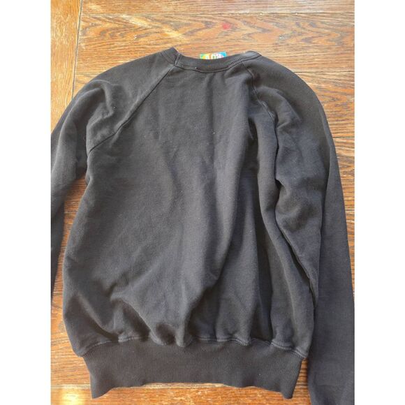 Bud Press Embroidered Crewneck Sweatshirt in Black Size XXS - Picture 3 of 3